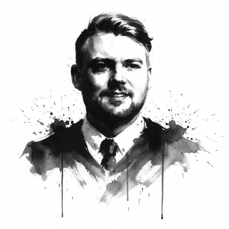 Portrait of author A.C. Bishkey